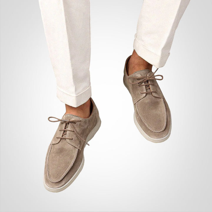 Heren Suède Vetersluiting Hybride Loafer Derby Schoenen