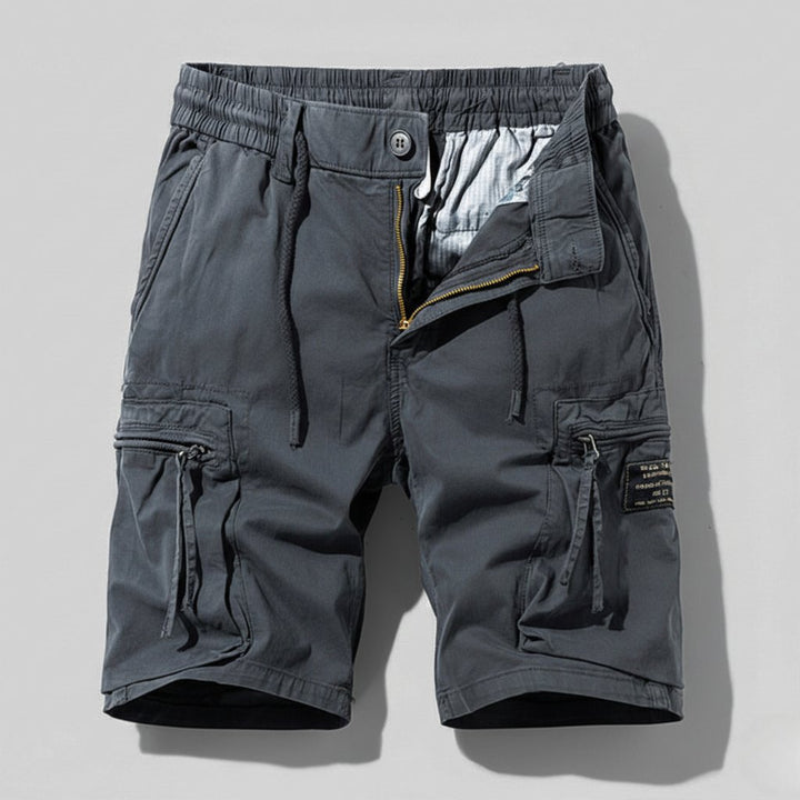 Heren Tactical Cargo Short met Elastische Taille - Gray