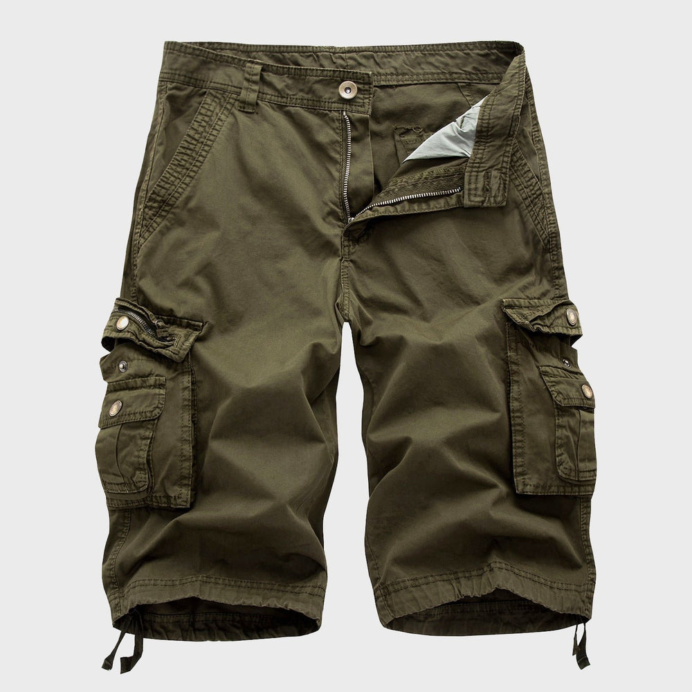 Heren Verstelbare Knielengte Cargo Short - Green