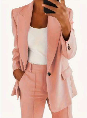 Esme | Dames Tailored Broekpak met Rechte Pijpen Set