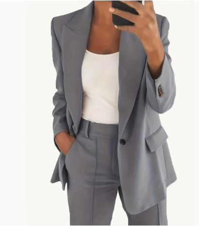 Esme | Dames Tailored Broekpak met Rechte Pijpen Set