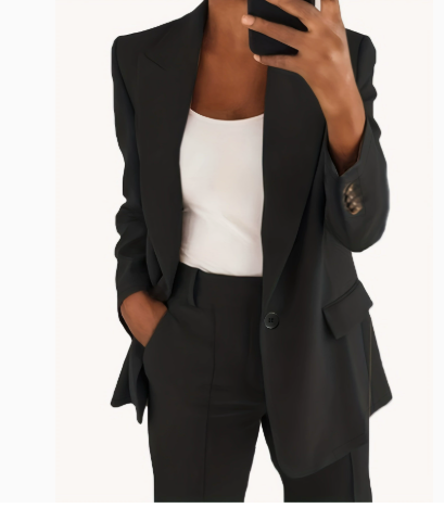 Esme | Dames Tailored Broekpak met Rechte Pijpen Set