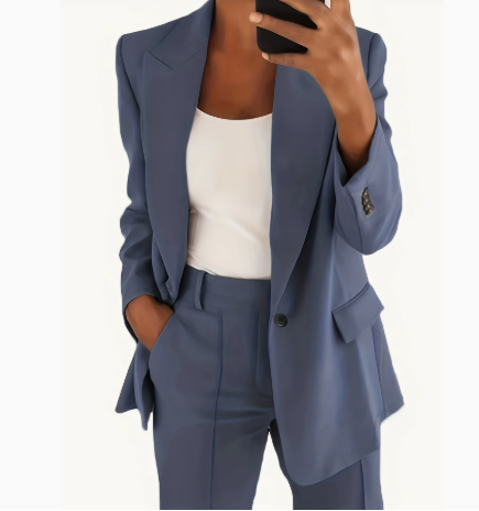 Esme | Dames Tailored Broekpak met Rechte Pijpen Set