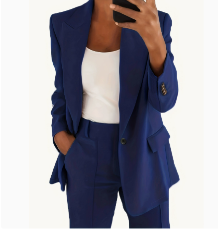 Esme | Dames Tailored Broekpak met Rechte Pijpen Set