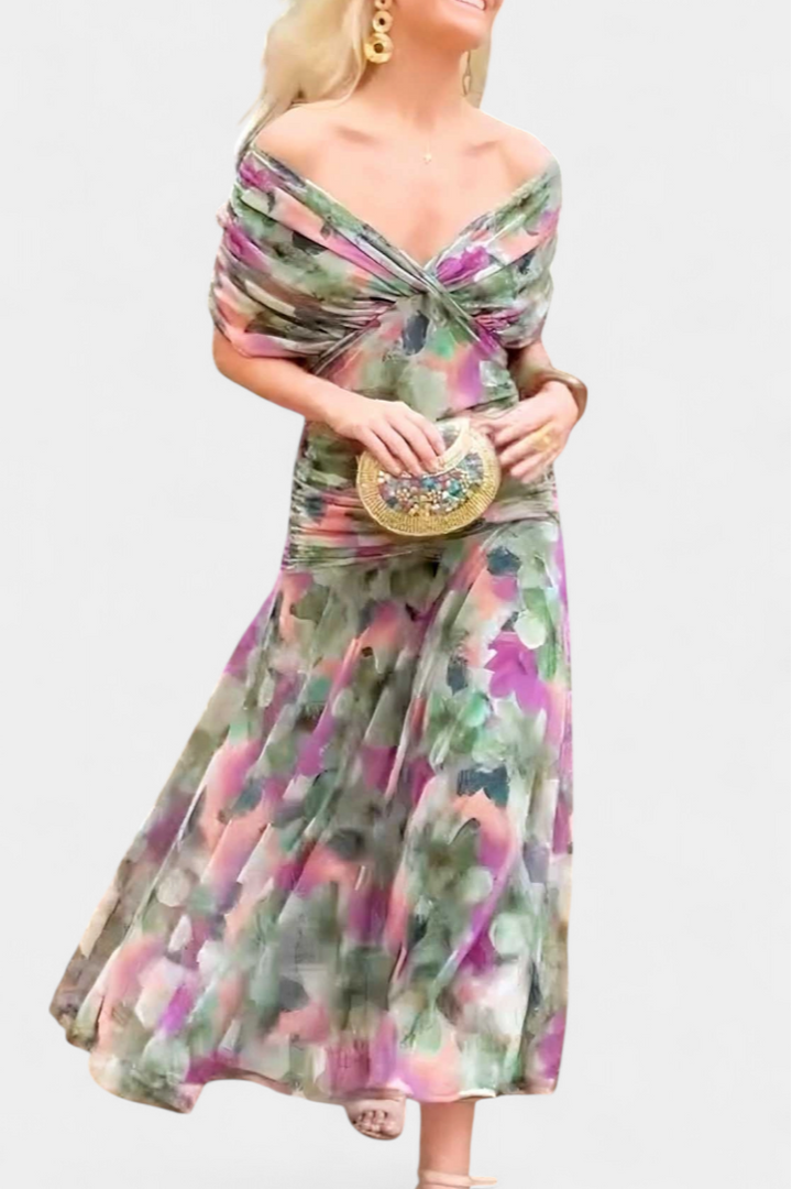 Sadie | Dames Elegante Off-Shoulder Avondjurk