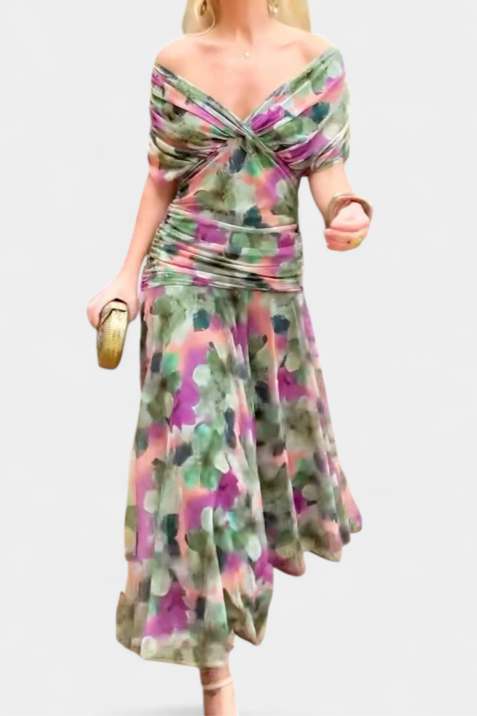 Sadie | Dames Elegante Off-Shoulder Avondjurk