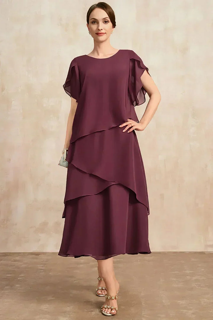 Reese | Dames Zacht Klassiek Chiffon Jurk