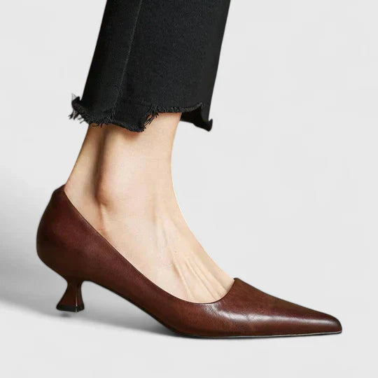 Dakota | Dames elegante puntige pumps met lage hak