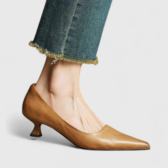Dakota | Dames elegante puntige pumps met lage hak