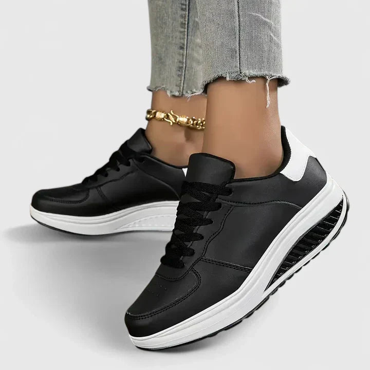 Ellie | Dames comfortabele platform vetersneakers