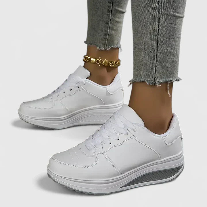 Ellie | Dames comfortabele platform vetersneakers