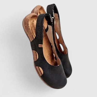 June | Dames Slingback Schoenen met Open Zijkant