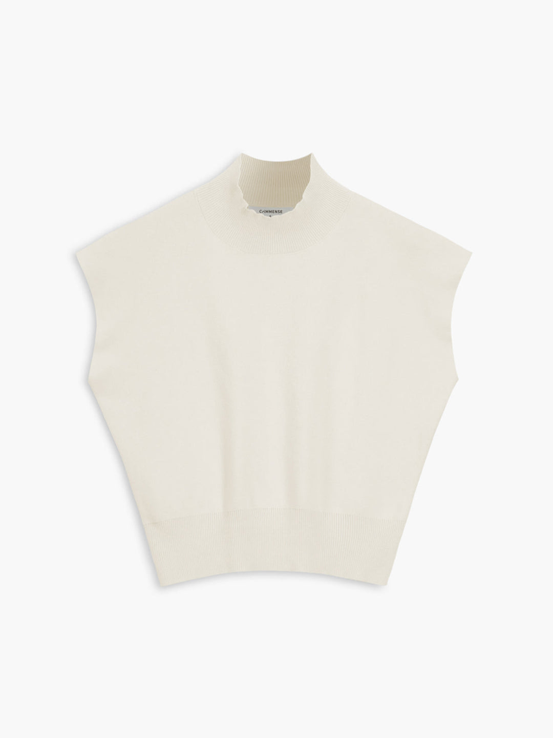 Nora | Dames Casual Top Met Mock Neck En Korte Mouwen
