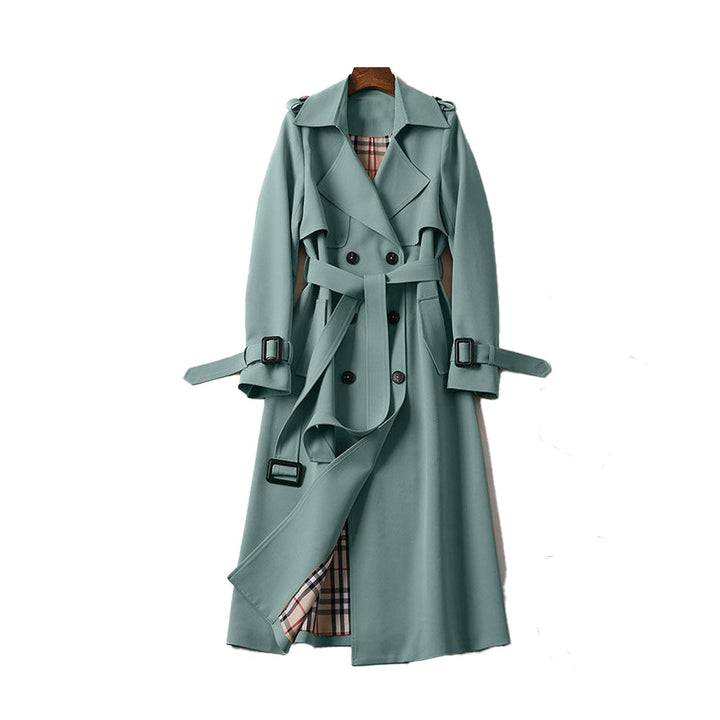 Bethany | Dames Tijdloze Trenchcoat met Lange Mouwen en Riem