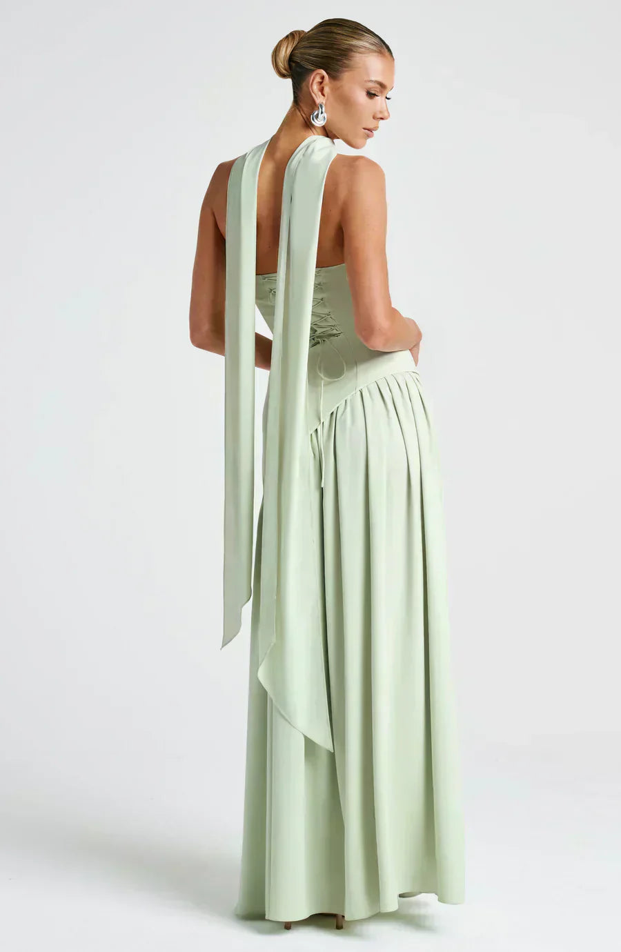 Chelsea | Dames Bruiloft Gast Asymmetrische Maxi Jurk
