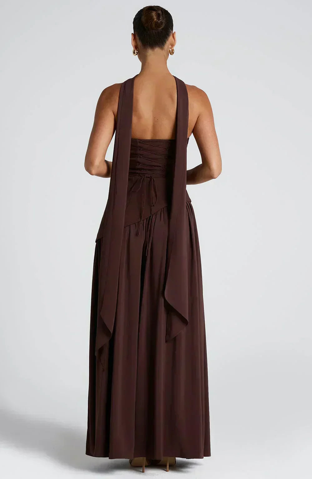 Chelsea | Dames Bruiloft Gast Asymmetrische Maxi Jurk