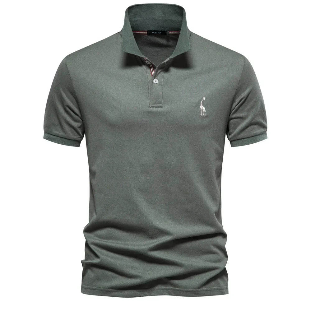 Jacob | Heren Polo Overhemd Met Knoopsluiting En Korte Mouwen