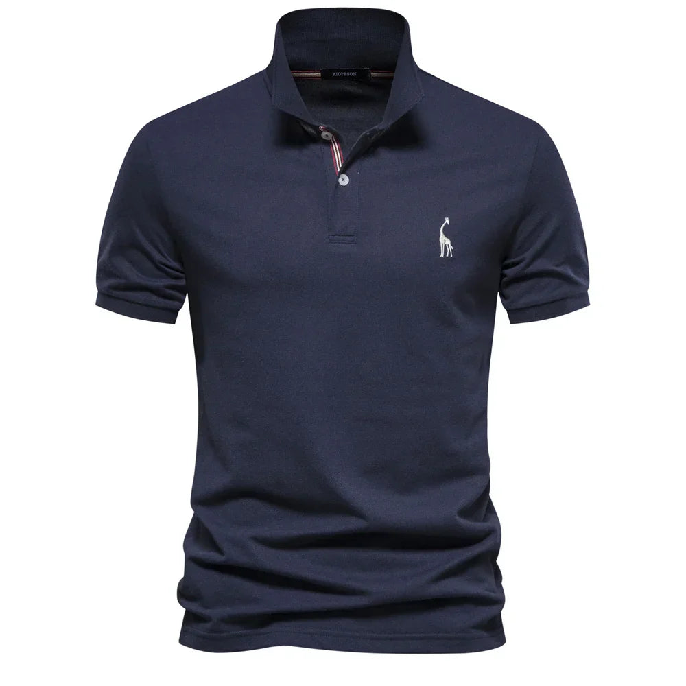 Jacob | Heren Polo Overhemd Met Knoopsluiting En Korte Mouwen