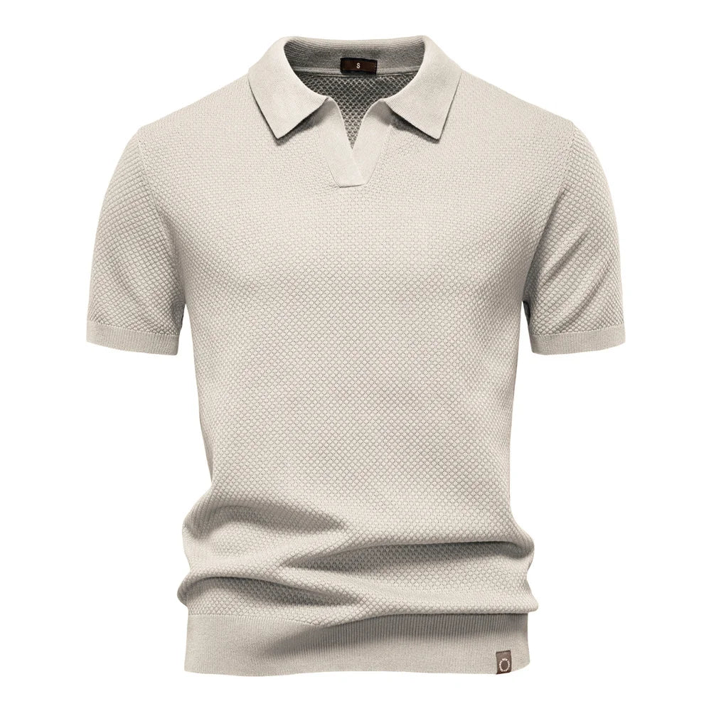 Angelo | Heren Klassiek Polo Overhemd Met Korte Mouwen
