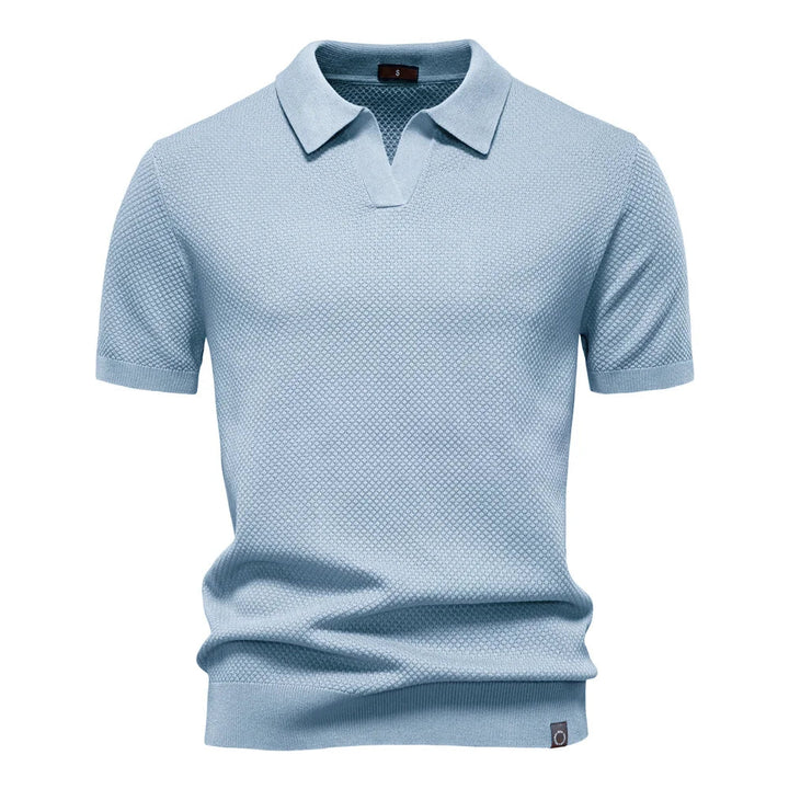 Angelo | Heren Klassiek Polo Overhemd Met Korte Mouwen
