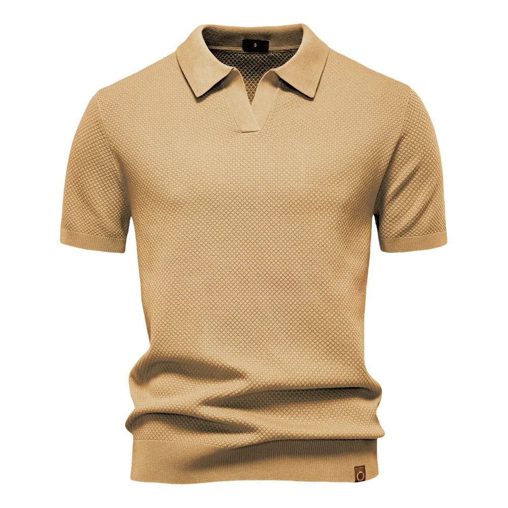 Angelo | Heren Klassiek Polo Overhemd Met Korte Mouwen