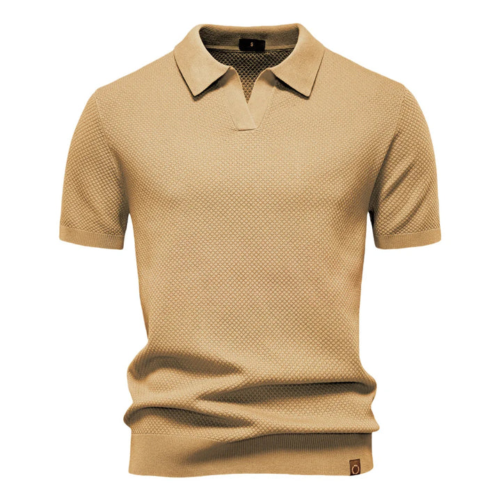 Angelo | Heren Klassiek Polo Overhemd Met Korte Mouwen
