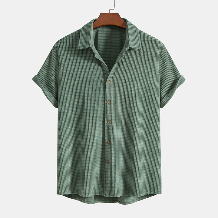 Quentin | Heren Tweedelige Casual Set Met Overhemd En Shorts