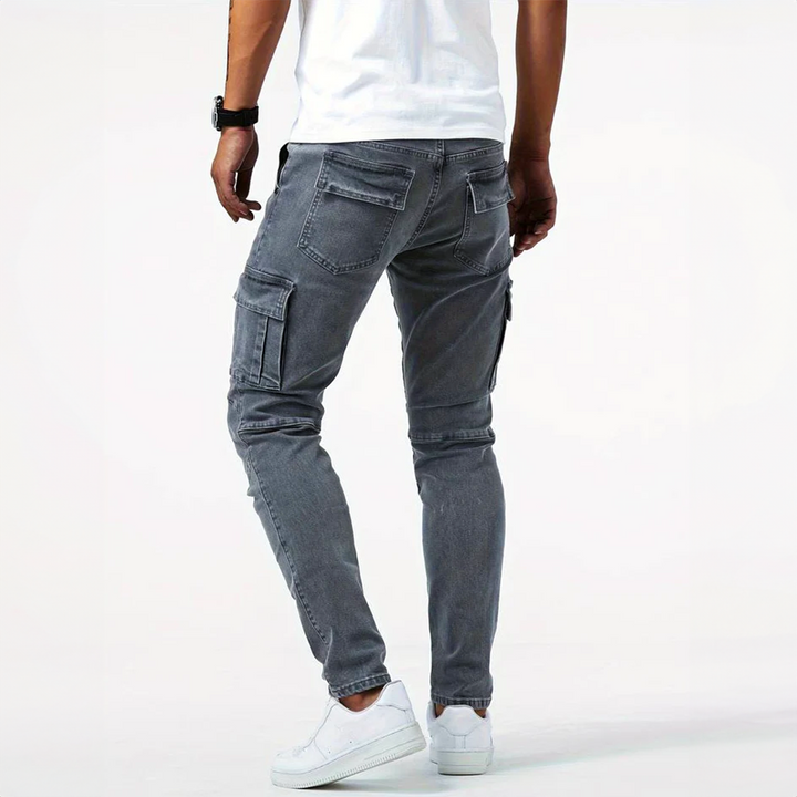 Theodore | Heren Slim Fit Cargo Broek Met Zakken