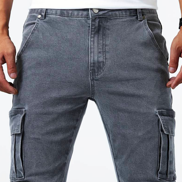 Theodore | Heren Slim Fit Cargo Broek Met Zakken
