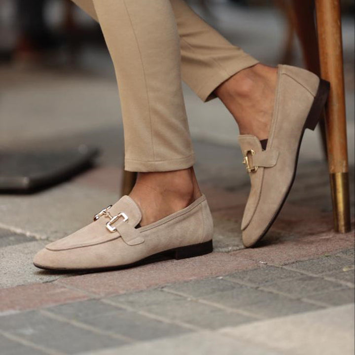 Mason | Heren Instap Loafers Met Metalen Detail