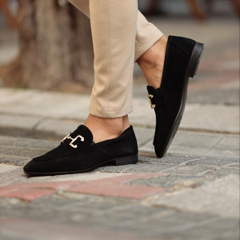 Mason | Heren Instap Loafers Met Metalen Detail