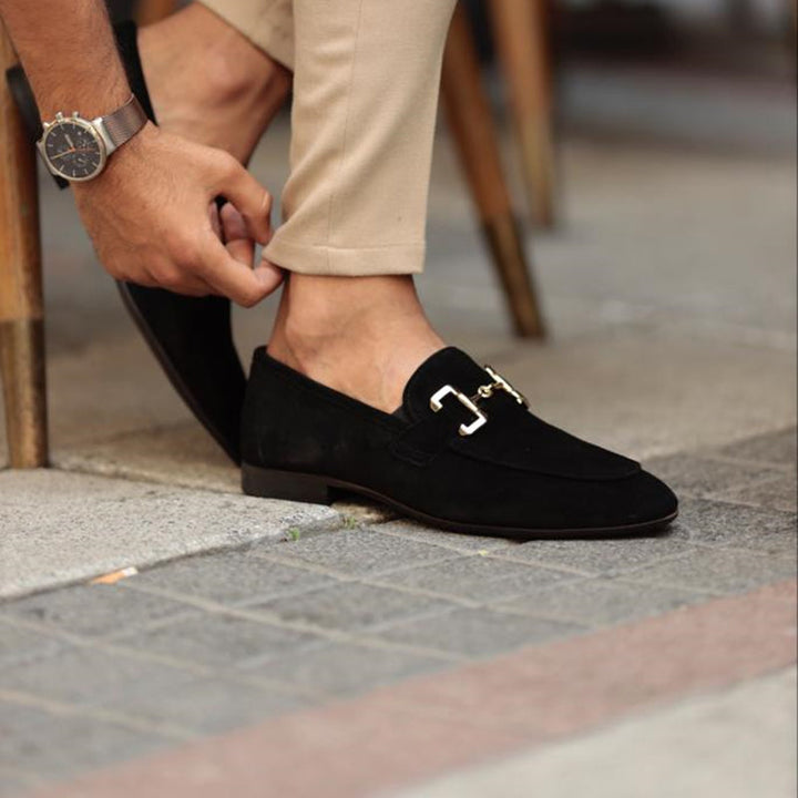 Mason | Heren Instap Loafers Met Metalen Detail
