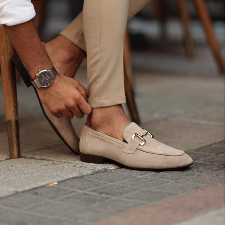 Mason | Heren Instap Loafers Met Metalen Detail