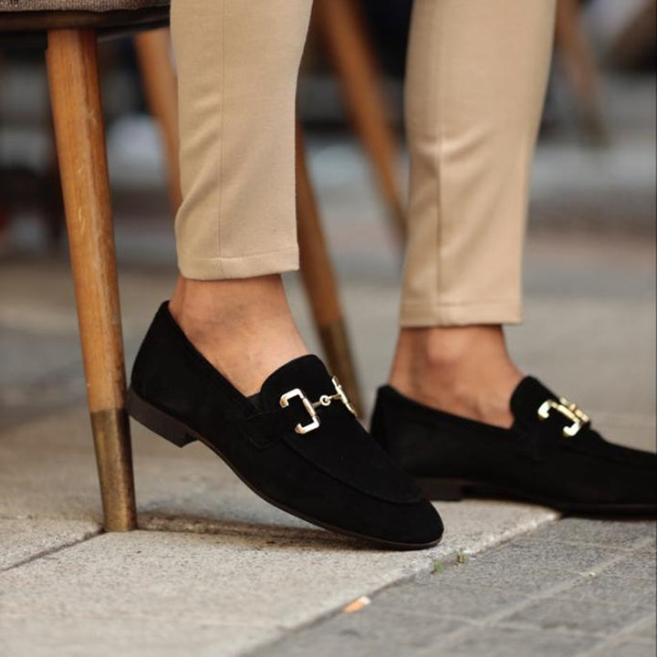 Mason | Heren Instap Loafers Met Metalen Detail