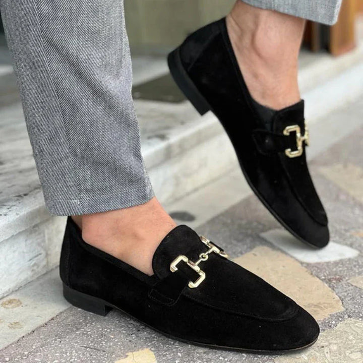 Mason | Heren Instap Loafers Met Metalen Detail