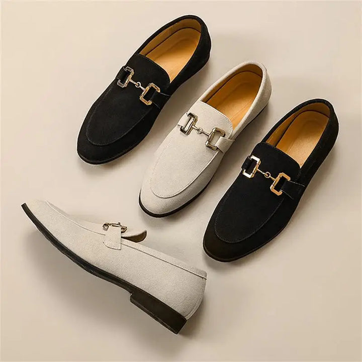 Mason | Heren Instap Loafers Met Metalen Detail