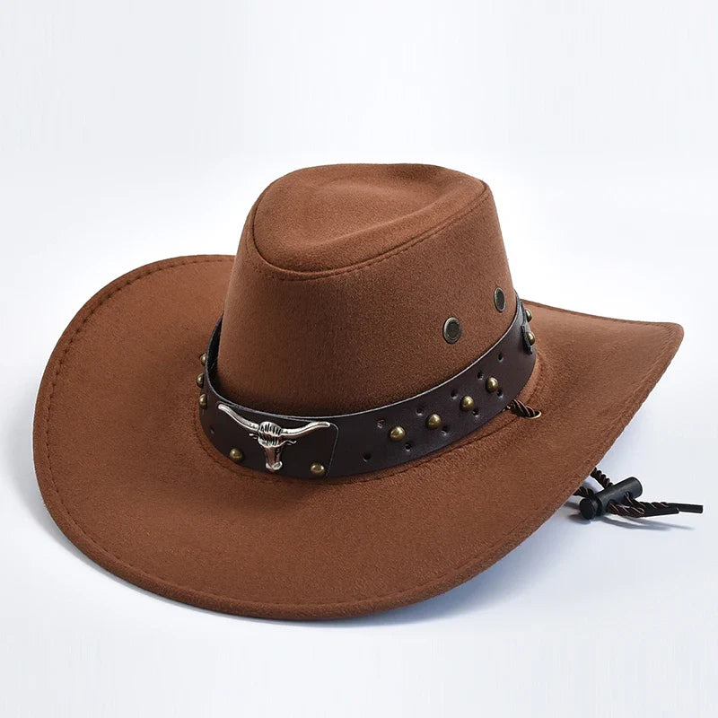 Jasper | Heren Brede Rand Western Cowboy Hoed