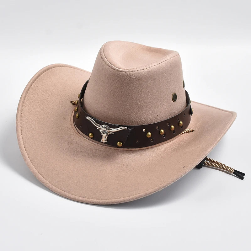 Jasper | Heren Brede Rand Western Cowboy Hoed