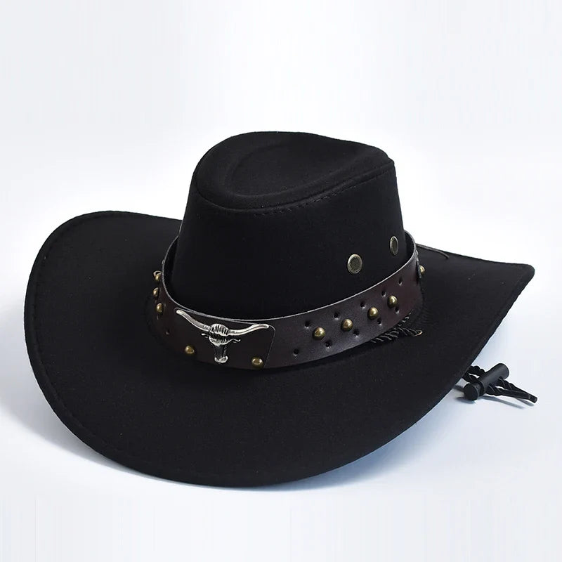Jasper | Heren Brede Rand Western Cowboy Hoed