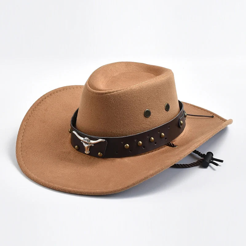 Jasper | Heren Brede Rand Western Cowboy Hoed