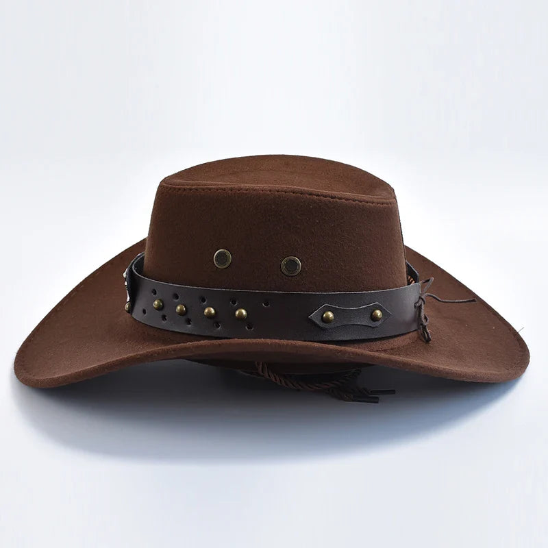 Jasper | Heren Brede Rand Western Cowboy Hoed