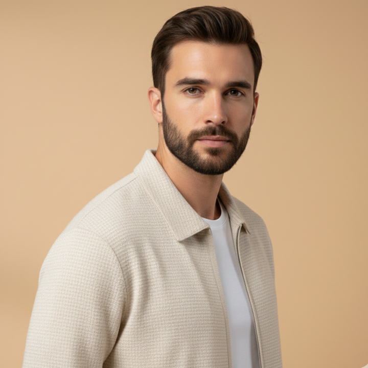 Franklin | Heren Casual Set Met Ritssluiting Jas En Tweedelig