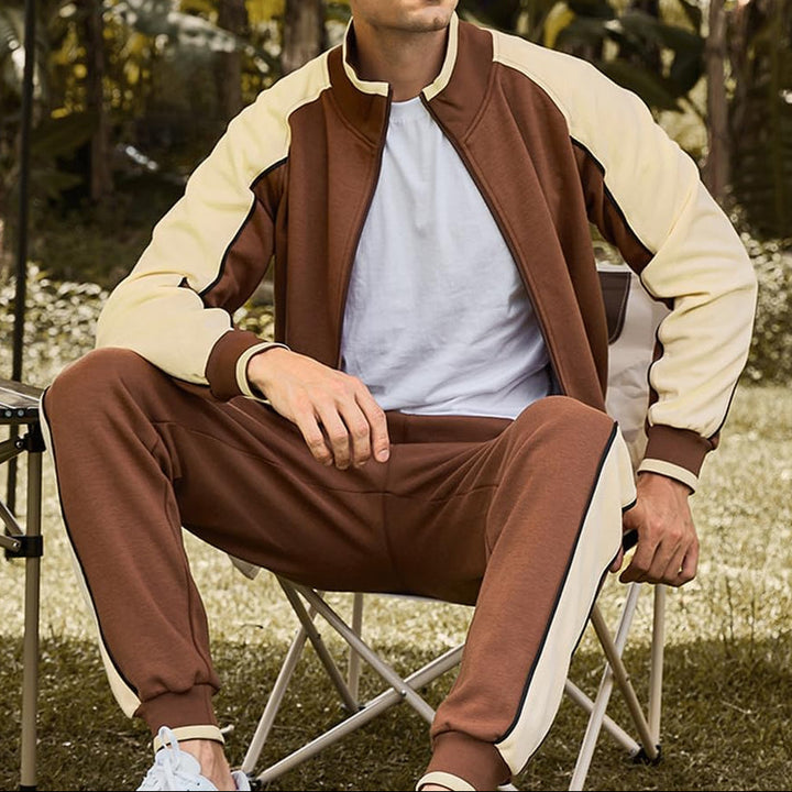 Spencer | Heren Trainingspak Set Met Ritssluiting Jas En Broek
