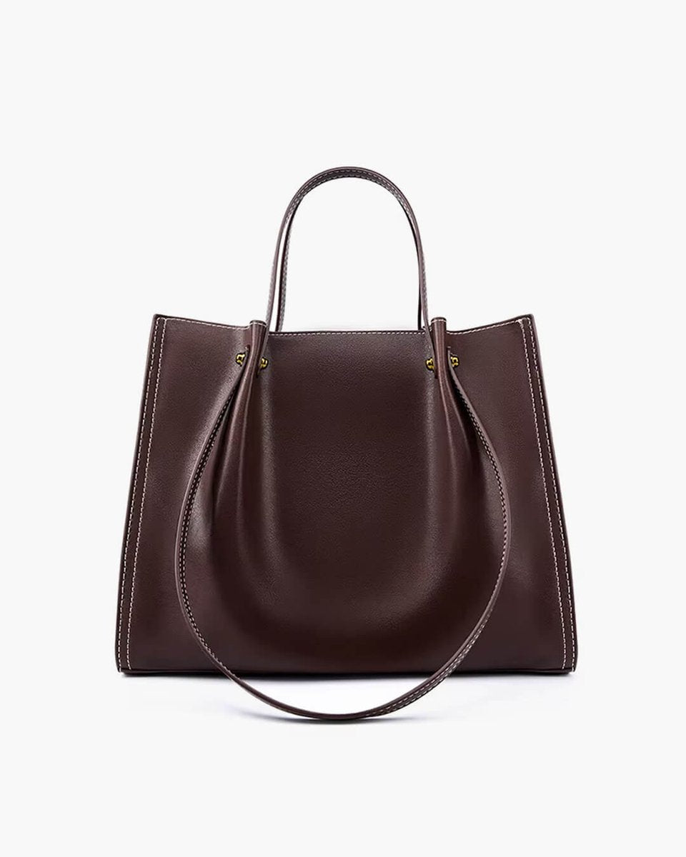 Minimalistische Vegan Leren Ruime Tote Bag