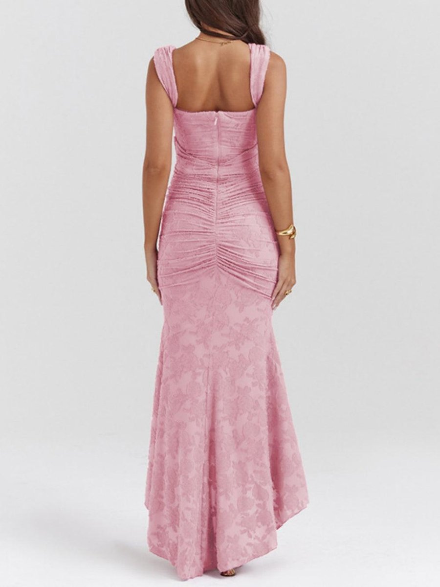Mother of the Bride Dress Elegante Corset Mermaid Jurk met Jacquard Kant