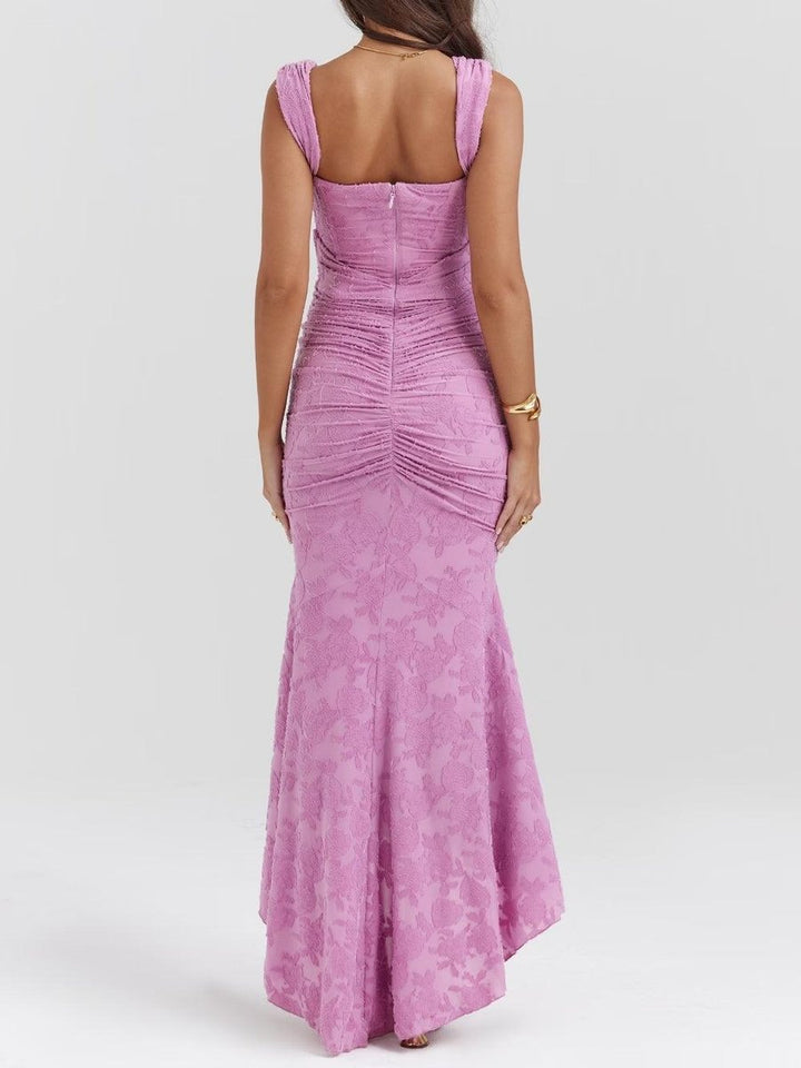 Mother of the Bride Dress Elegante Corset Mermaid Jurk met Jacquard Kant