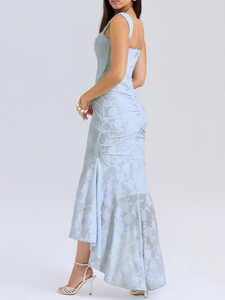 Mother of the Bride Dress Elegante Corset Mermaid Jurk met Jacquard Kant