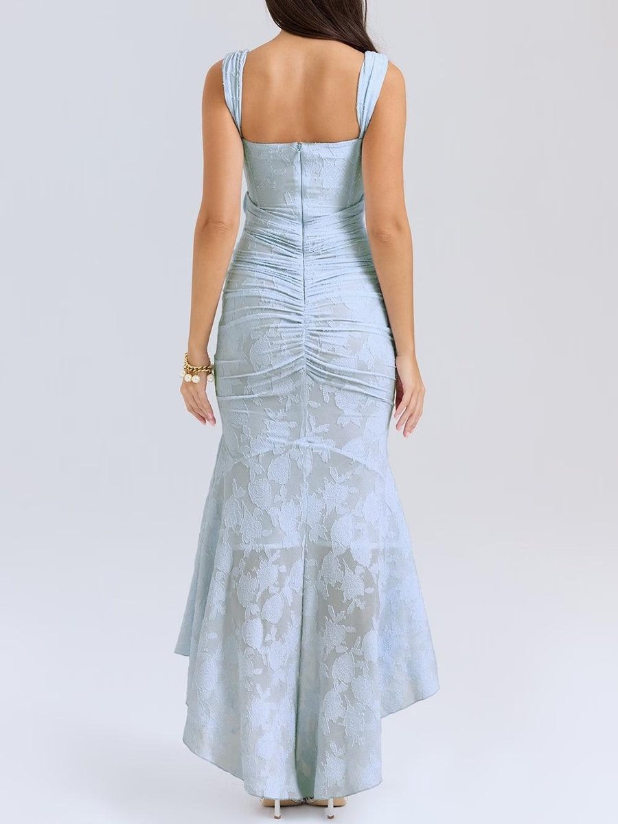 Mother of the Bride Dress Elegante Corset Mermaid Jurk met Jacquard Kant