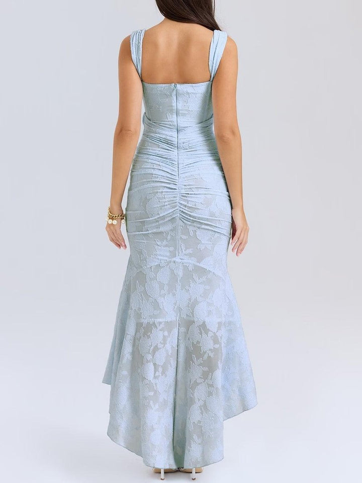 Mother of the Bride Dress Elegante Corset Mermaid Jurk met Jacquard Kant