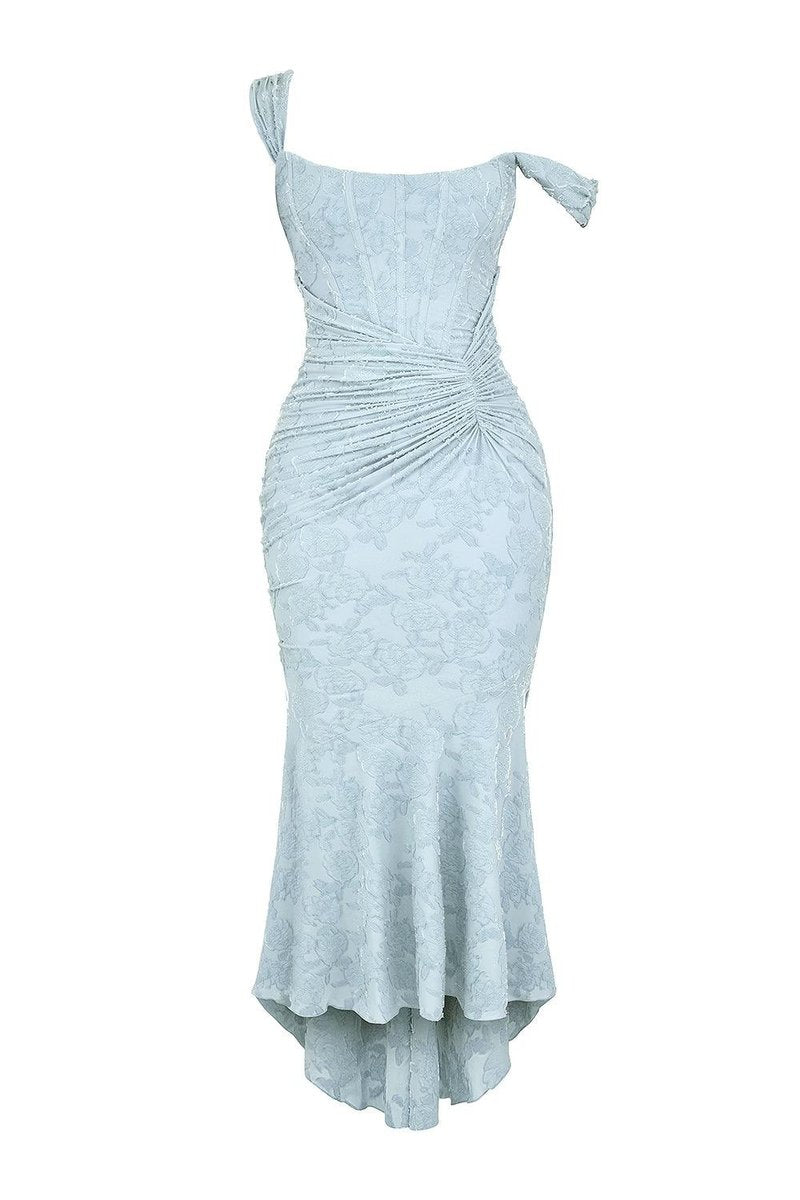 Mother of the Bride Dress Elegante Corset Mermaid Jurk met Jacquard Kant